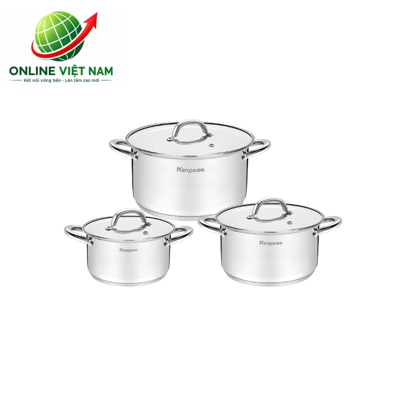 bộ nồi inox Kangaroo KGIP3B4E